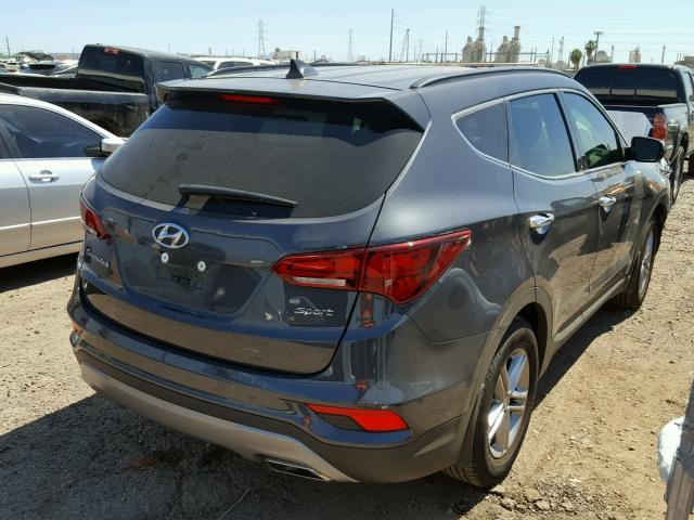 5XYZU3LB9JG521451 - 2018 HYUNDAI SANTA FE S CHARCOAL photo 4