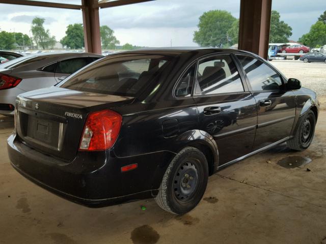 KL5JD56Z07K490312 - 2007 SUZUKI FORENZA BA BLACK photo 4