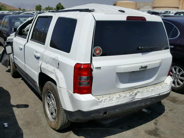 1C4NJPBA8HD122756 - 2017 JEEP PATRIOT SP WHITE photo 3