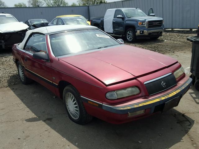 1C3XU5531PF516821 - 1993 CHRYSLER LEBARON LX RED photo 1