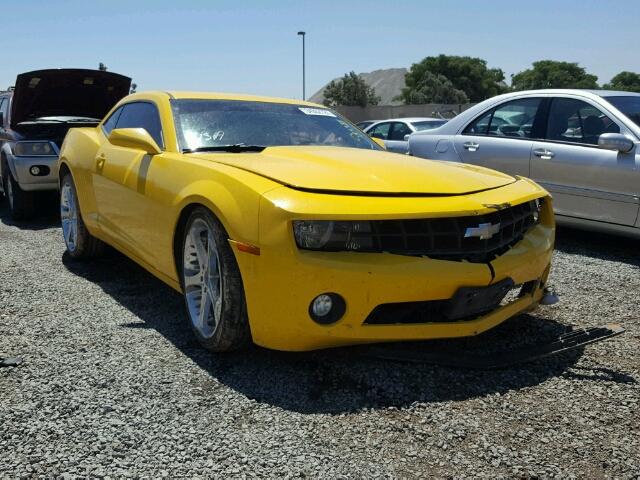 2G1FB1E32C9203259 - 2012 CHEVROLET CAMARO LT YELLOW photo 1