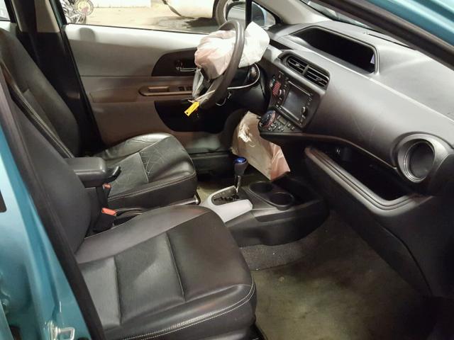 JTDKDTB30C1001699 - 2012 TOYOTA PRIUS C BLUE photo 5