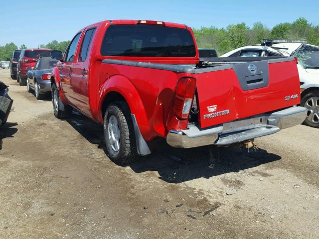 1N6AD07W06C420865 - 2006 NISSAN FRONTIER C RED photo 3