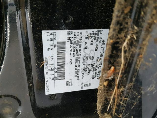 5LMFU27R04LJ11563 - 2004 LINCOLN NAVIGATOR 黑色 照片 10