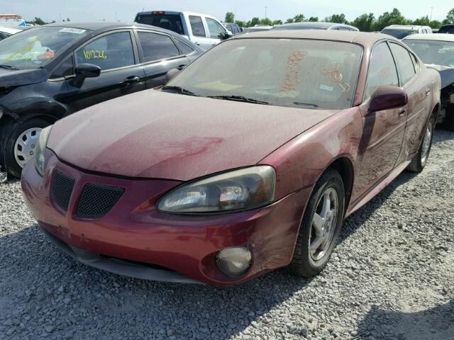 2G2WS522741259020 - 2004 PONTIAC GRAND PRIX BURGUNDY photo 2