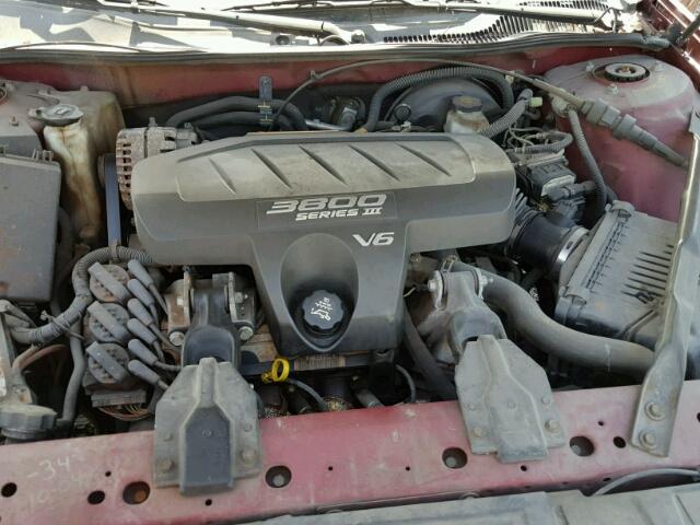 2G2WS522741259020 - 2004 PONTIAC GRAND PRIX BURGUNDY photo 7