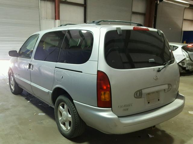 4N2XN11TXXD817295 - 1999 NISSAN QUEST SE SILVER photo 3