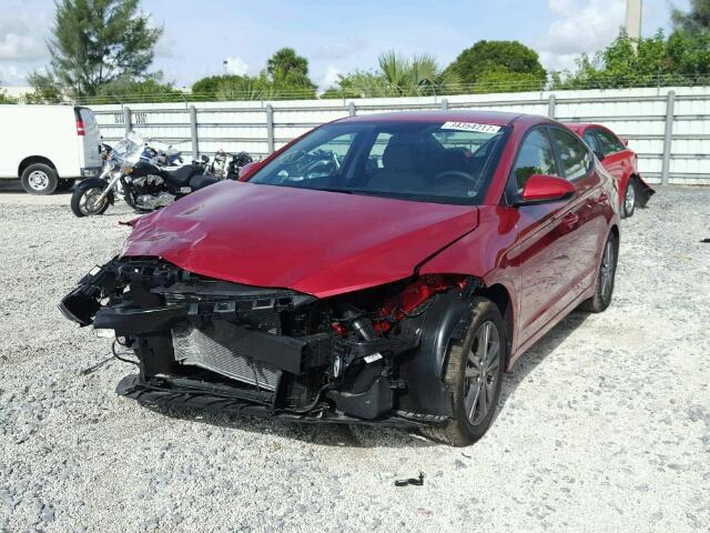 5NPD84LF8HH123206 - 2017 HYUNDAI ELANTRA SE RED photo 2