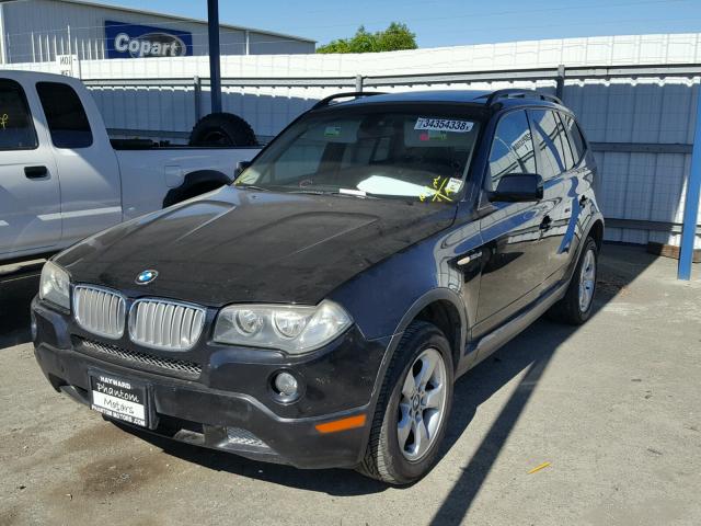 WBXPC93458WJ17447 - 2008 BMW X3 3.0SI BLACK photo 2