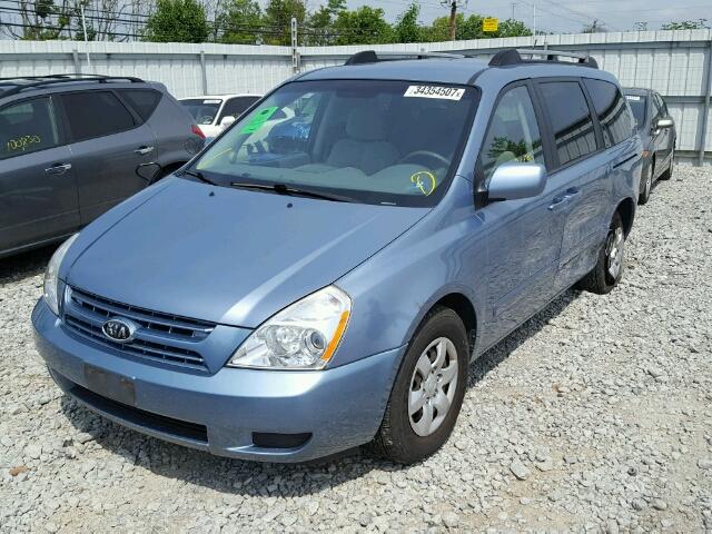 KNDMB233896279043 - 2009 KIA SEDONA EX/ BLUE photo 2