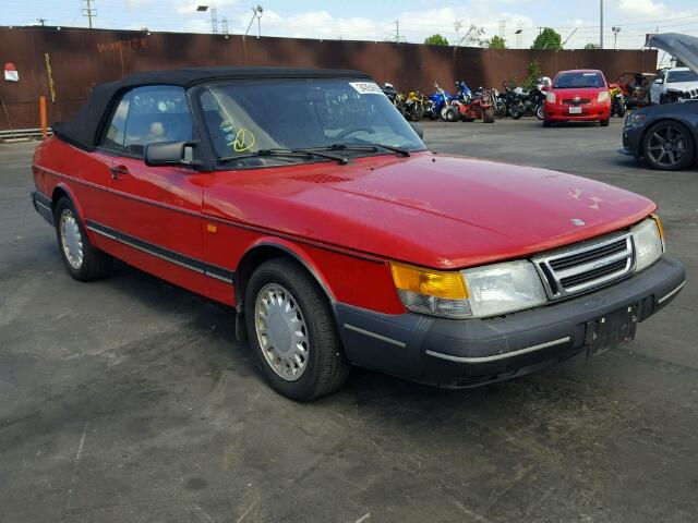 YS3AL76L9M7011493 - 1991 SAAB 900 BASE RED photo 1