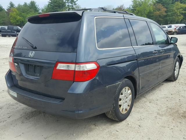 5FNRL38246B100635 - 2006 HONDA ODYSSEY LX GRAY photo 4