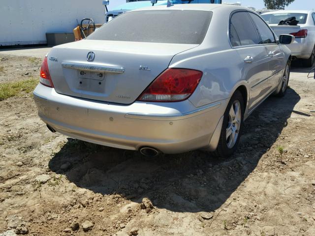 JH4KB16516C006116 - 2006 ACURA RL SILVER photo 4