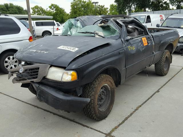 4F4YR12CXYTM35552 - 2000 MAZDA B2500 BLACK photo 2