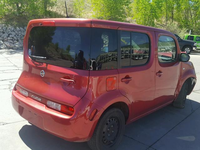 JN8AZ2KR6AT150751 - 2010 NISSAN CUBE BASE RED photo 4