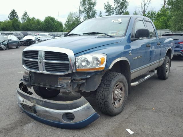 3D7KS28C56G127348 - 2006 DODGE RAM 2500 S BLUE photo 2