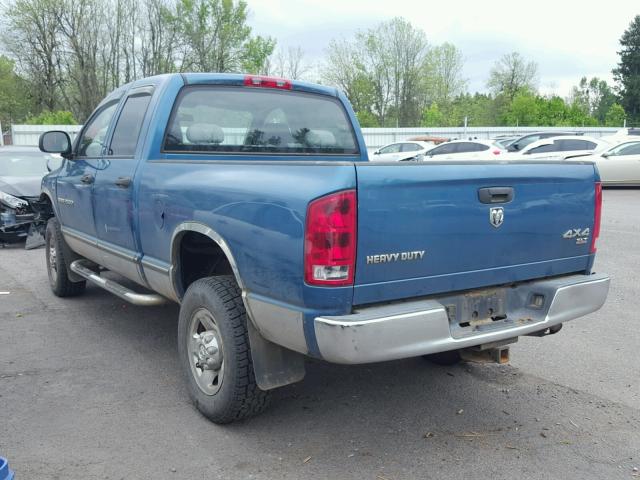 3D7KS28C56G127348 - 2006 DODGE RAM 2500 S BLUE photo 3