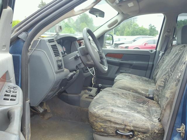 3D7KS28C56G127348 - 2006 DODGE RAM 2500 S BLUE photo 5