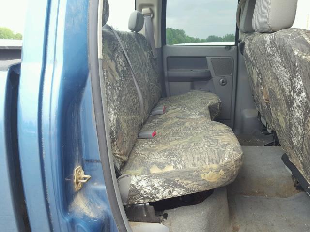 3D7KS28C56G127348 - 2006 DODGE RAM 2500 S BLUE photo 6