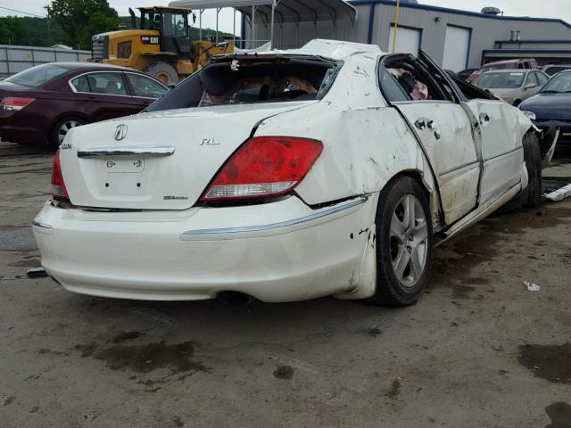 JH4KB16505C019485 - 2005 ACURA RL WHITE photo 4