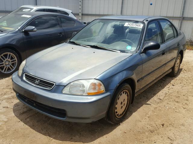 2HGEJ6624VH555097 - 1997 HONDA CIVIC DX TEAL photo 2