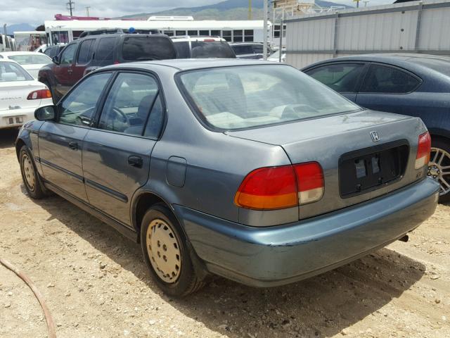 2HGEJ6624VH555097 - 1997 HONDA CIVIC DX TEAL photo 3