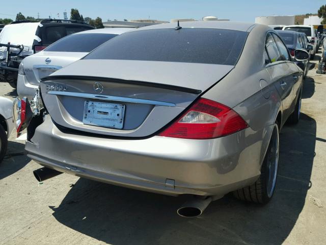 WDDDJ75X36A016960 - 2006 MERCEDES-BENZ CLS 500C SILVER photo 4