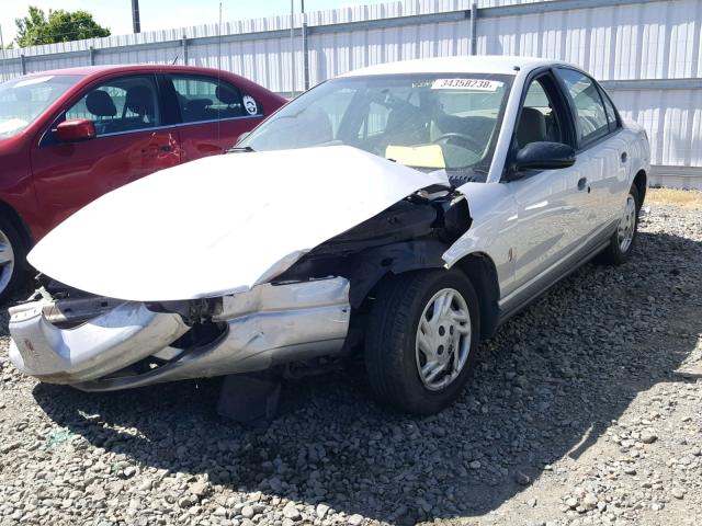 1G8ZF52892Z284503 - 2002 SATURN SL SILVER photo 2