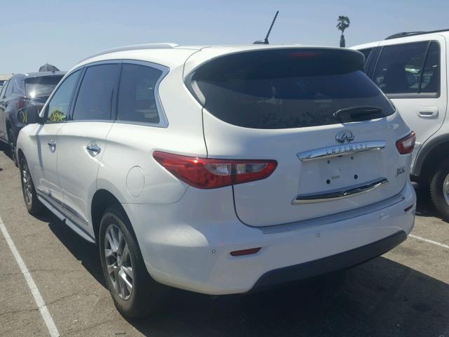 5N1AL0MN5DC314664 - 2013 INFINITI JX35 BASE WHITE photo 3