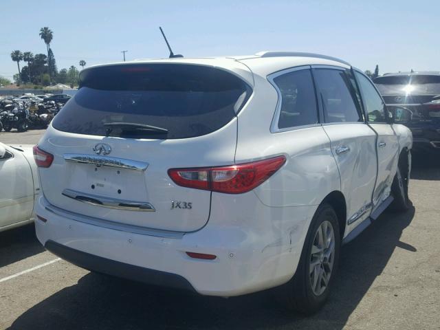 5N1AL0MN5DC314664 - 2013 INFINITI JX35 BASE WHITE photo 4