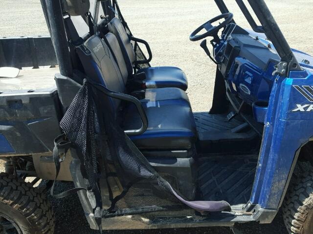 4XAUH9EA9EG353066 - 2014 POLARIS RANGER 900 BLUE photo 5