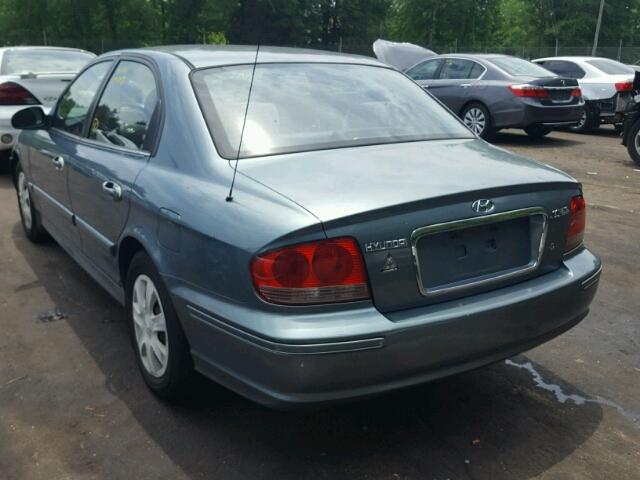 KMHWF25S74A057418 - 2004 HYUNDAI SONATA GL GREEN photo 3