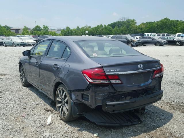 2HGFB2F96FH529979 - 2015 HONDA CIVIC EXL Gümüş foto 3