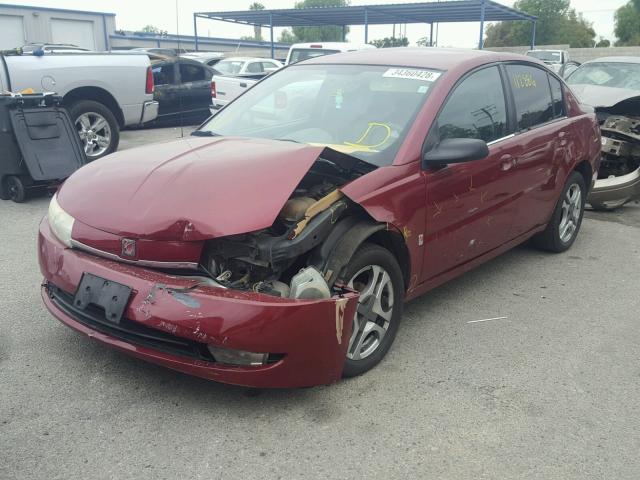 1G8AL52F34Z109820 - 2004 SATURN ION LEVEL MAROON photo 2