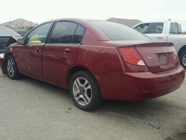 1G8AL52F34Z109820 - 2004 SATURN ION LEVEL MAROON photo 3