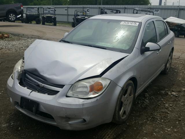 1G1AM58B667825318 - 2006 CHEVROLET COBALT SS SILVER photo 2