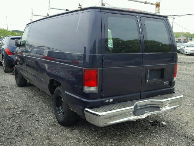 1FTRE1426YHA50232 - 2000 FORD ECONOLINE BLUE photo 3