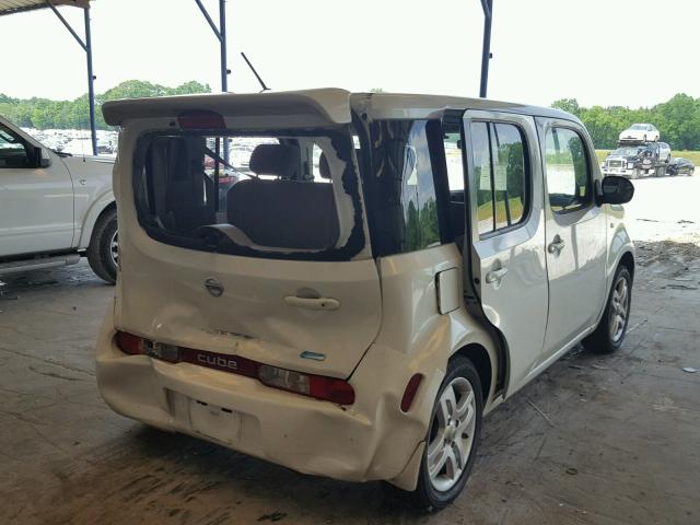 JN8AZ2KR5DT302586 - 2013 NISSAN CUBE S WHITE photo 4