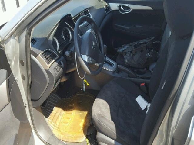 3N1AB7AP9DL786329 - 2013 NISSAN SENTRA S GRAY photo 5