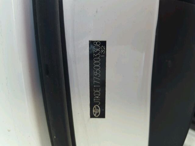 JTKDE177350003308 - 2005 TOYOTA SCION TC 白色 照片 10