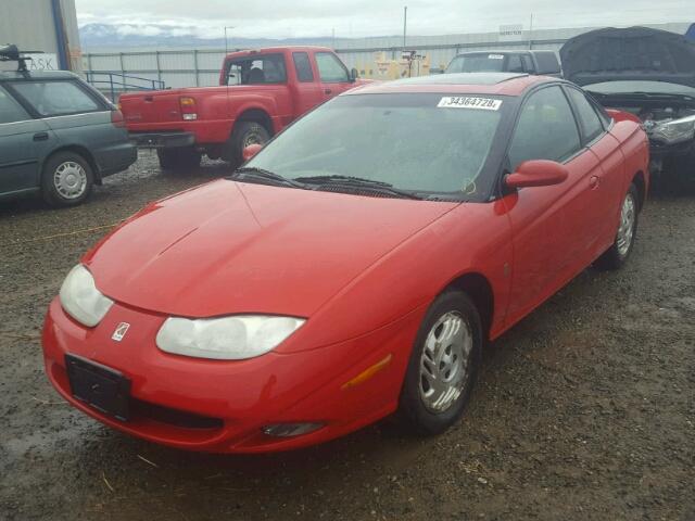 1G8ZY12741Z288676 - 2001 SATURN SC2 RED photo 2