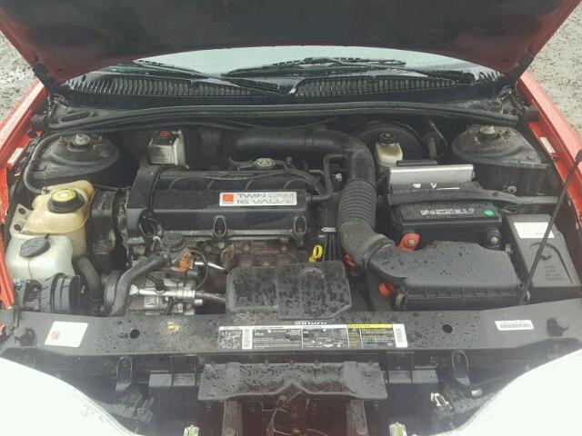 1G8ZY12741Z288676 - 2001 SATURN SC2 RED photo 7
