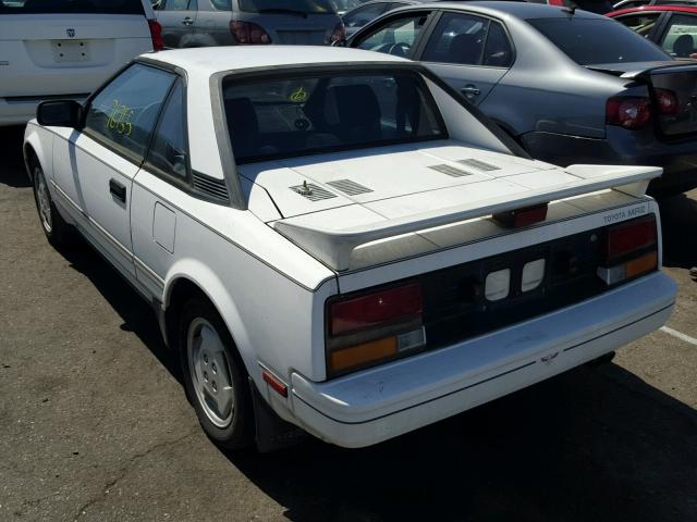 JT2AW15C2G0047402 - 1986 TOYOTA MR2 WHITE photo 3