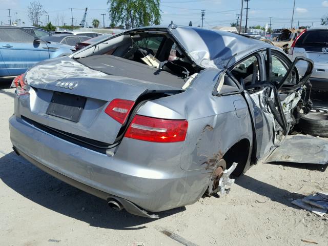 WAUBGAFB4AN013645 - 2010 AUDI A6 PREMIUM GRAY photo 4