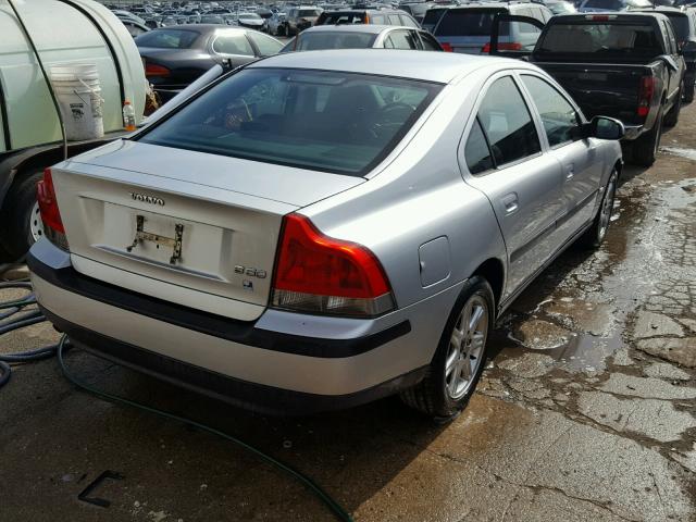 YV1RS61T032237250 - 2003 VOLVO S60 SILVER photo 4
