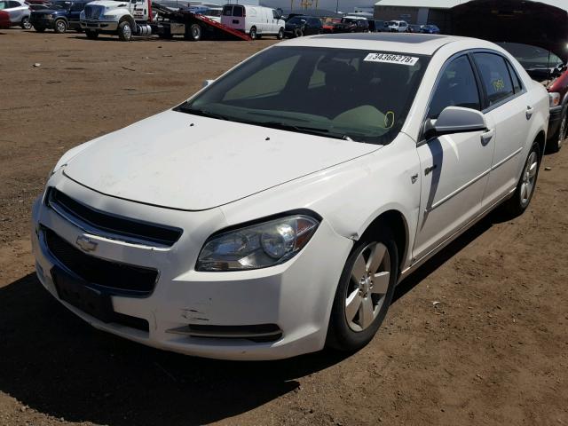 1G1ZF57518F269209 - 2008 CHEVROLET MALIBU HYB WHITE photo 2