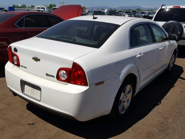 1G1ZF57518F269209 - 2008 CHEVROLET MALIBU HYB WHITE photo 4