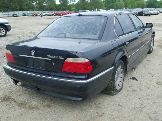 WBAGH83451DP23922 - 2001 BMW 740 IL BLUE photo 4