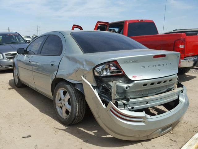 1B3EL46X76N209399 - 2006 DODGE STRATUS SX SILVER photo 3