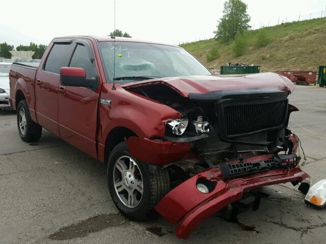 1FTRW12W18KC03783 - 2008 FORD F150 SUPER RED photo 1